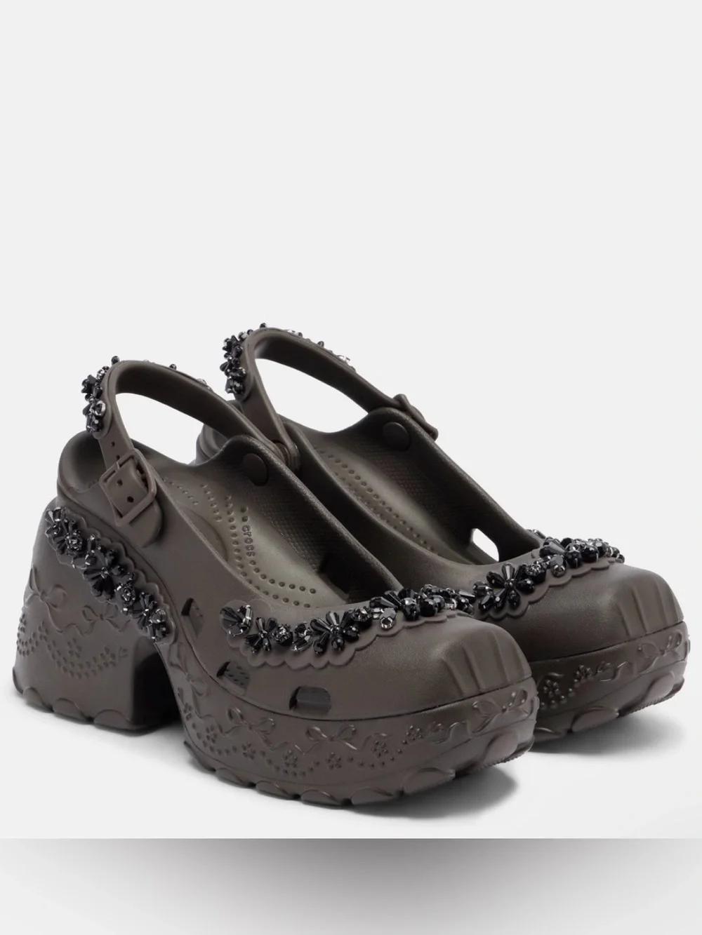Simone Rocha x Crocs Ballerina Platform Espresso - Picture 1 of 9